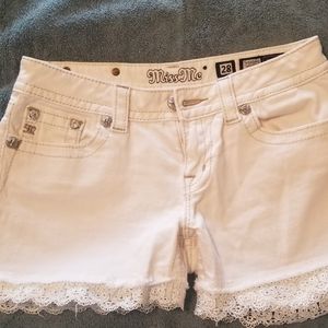 Cream shorts